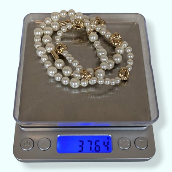 Anne Klein Set of 3 Faux Pearl Beaded Bracelets - Picture 5 of 5